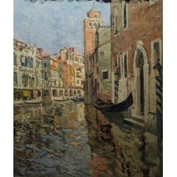 Tableau \"Venise\" signé ABEL-TRUCHET