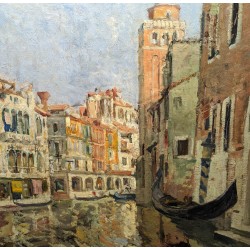 Tableau \"Venise\" signé ABEL-TRUCHET