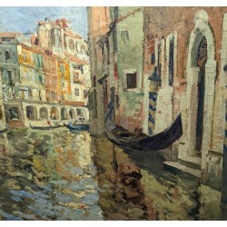 Tableau \"Venise\" signé ABEL-TRUCHET