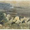 Tableau \"Ferme du Jura\" signé L. JACCOUD