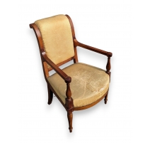 Fauteuil Directoire jaine