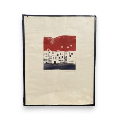 Lithograph entitled ‘Waterfront’, signed by William DONNAN 76
