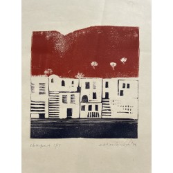 Lithograph entitled ‘Waterfront’, signed by William DONNAN 76