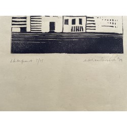 Lithograph entitled ‘Waterfront’, signed by William DONNAN 76