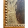 Tableau \"Femme porte faix\" signé B. KÜHN 1888