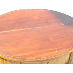  Table portefeuille demi-lune anglaise en acajou sur  Moinat SA  - Antiquités décoration