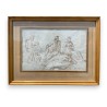 Ink drawing entitled ‘Study’, signed BROMBERG