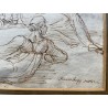 Ink drawing entitled ‘Study’, signed BROMBERG