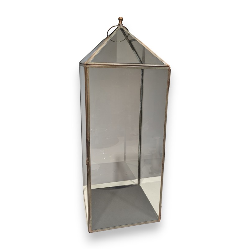 Square copper candle holder