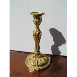  Paire de bougeoirs style Louis XV en sur  Moinat SA  - Antiquités décoration