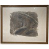 Gravure "Renard dans la pénombre" signée HAINARD
