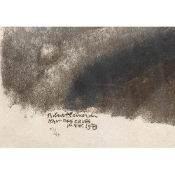 Gravure "Renard dans la pénombre" signée HAINARD