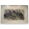 Gravure "Petits coqs" signée HAINARD