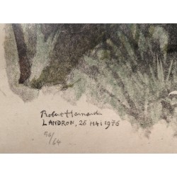 Gravure "Petits coqs" signée HAINARD