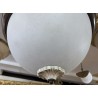 Plafonnier Excelsior en laiton et verre blanc