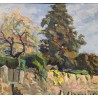 Tableau \"Quai à Morges\" signé Ric BERGER