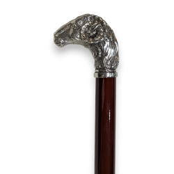 Walking stick with a ‘Ram’ pommel