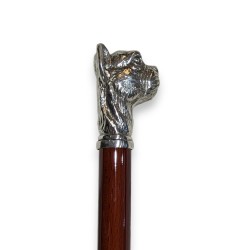 Walking stick with a "French Bulldog" knob