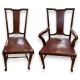 Suite de 6 chaises et 2 fauteuils "Tabard Inn"