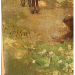 Paintings | Painting entitled ‘Village Celebration’ by AERNI Moinat SA  – Antiques and home décor