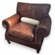 Fauteuil club en cuir