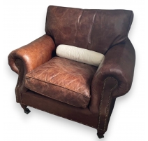 Fauteuil club en cuir