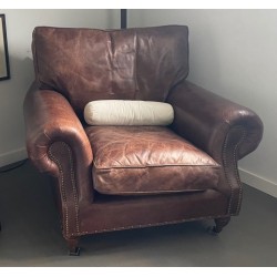 Fauteuil club en cuir