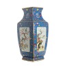 Blue Birds Square Vase