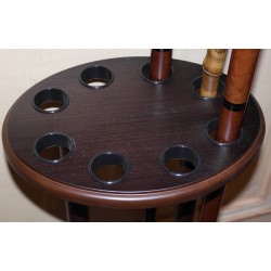 Oval wenge rod holder, for 8 rods, from Moinat SA – Antiques and home décor