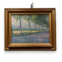 Tableau \"Chemin\" signé HV