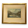 Watercolour engraving "Fribourg"