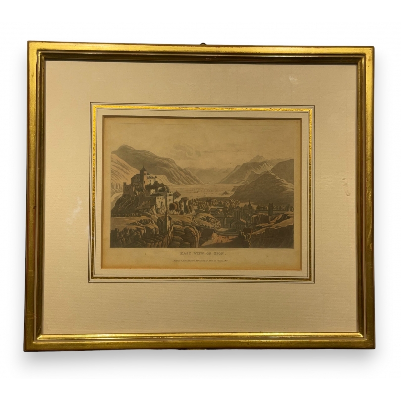 Gravure "East view of Sion"