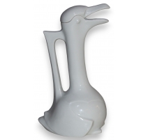 Pichet "Oie" en porcelaine blanche de SANDOZ