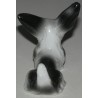 Sculpture Chien couché \"Fox Terrier\", en porcelain