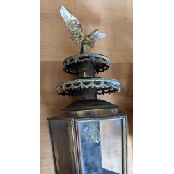 Pair of carriage lanterns with eagle motifs