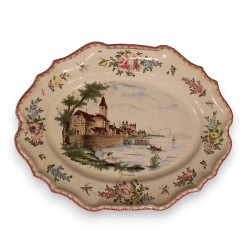 Plat \"Grandson\" en faïence