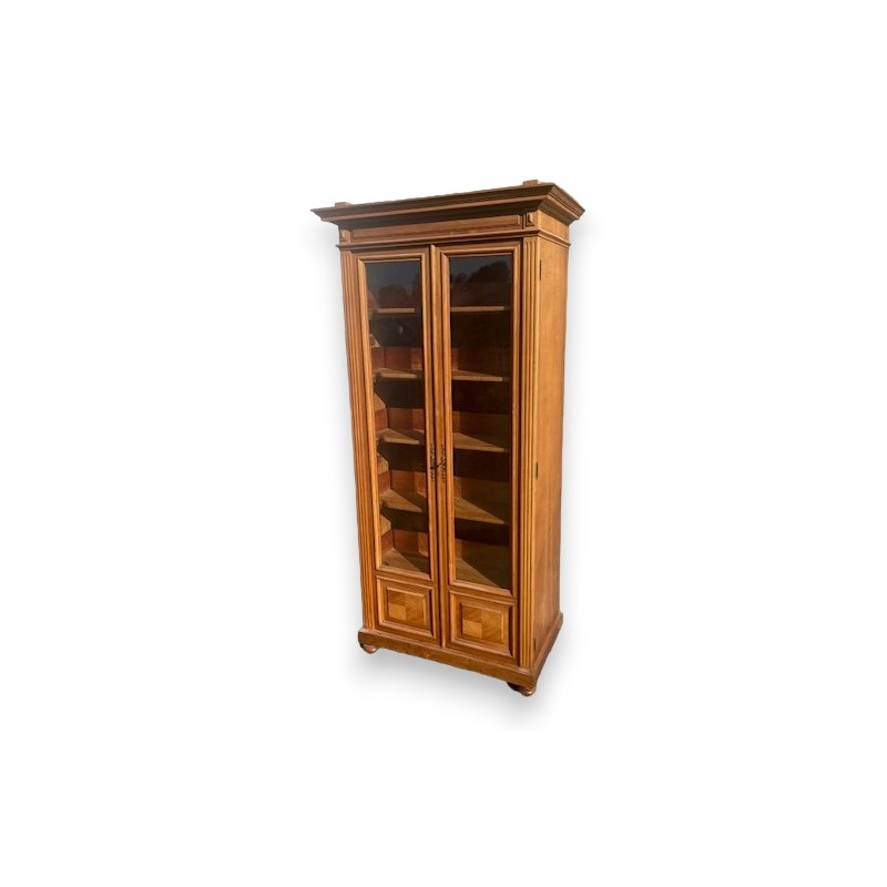 Louis XVI-style display cabinet with swivelling shelves