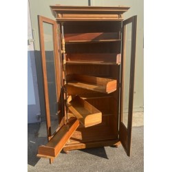 Louis XVI-style display cabinet with swivelling shelves