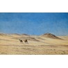 Tableau \"La caravane\" signé A. HERZOG
