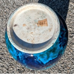 Marbled blue porcelain vase from  Moinat SA  - Antiques and home décor