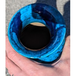 Marbled blue porcelain vase from  Moinat SA  - Antiques and home décor
