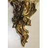  Petite console baroque en laiton poli sur  Moinat SA  - Antiquités décoration