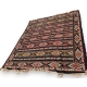 Tapis kilim à fond noir