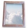 Miroir cadre argenté