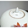 Pot couvert en porcelaine décor Lotus