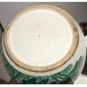 Pot couvert en porcelaine décor Lotus