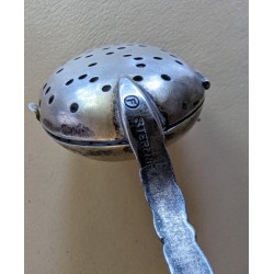 Cuillère à thé en argent steerling et émail