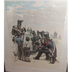 Lithograph: ‘The Soldiers’ Rest’ by F. ROUGE