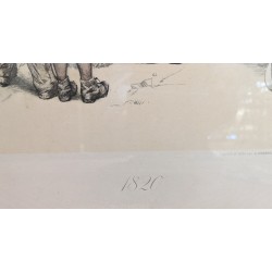 Lithograph: ‘The Soldiers’ Rest’ by F. ROUGE