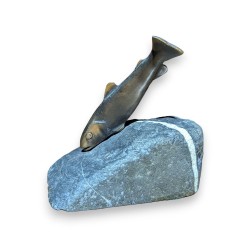 Bronze \"Truite\" de Charles REUSSNER